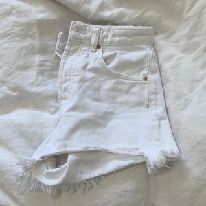 White Zara shorts